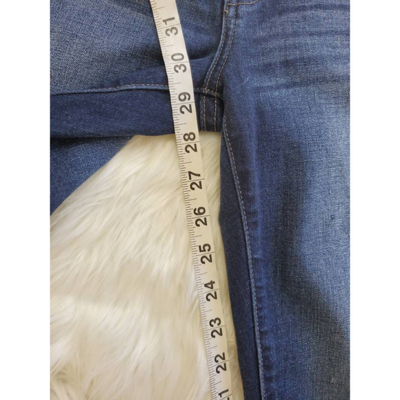 Kancan Womens Slim Skinny Jeans Blue Distressed Medium Wash Stretch Junior‎ 5/26 - Picture 5 of 7